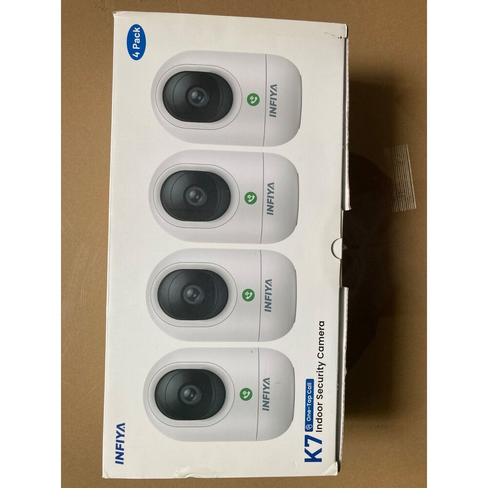 NEW BOXED x 4 Indoor Security Camera WiFi House 24/7 Recording 2K 360°Pan/Tilt